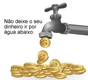 Não ao Desperdiço com vazamentos